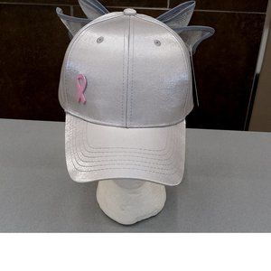 Silver Breast Cancer Awareness Hat